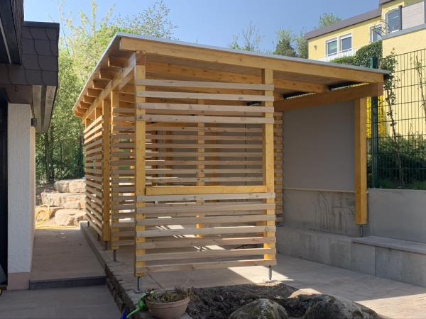 Carport aus Holz Natur